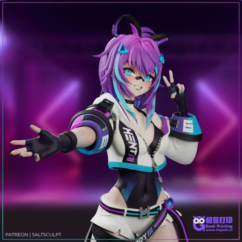 SaltSculpt Projekt Melody VTuber 3D 打印模型 STL-极客打印